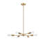 Lustre en laiton mat 6 lumières Jeiner-74890670