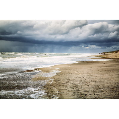 Stormy Day At The Ocean by Rike_ - No Frame Art Prints on Canvas