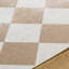 Purcell Machine Washable Modern Boho Diamond Light Brown Area Rug-108550680