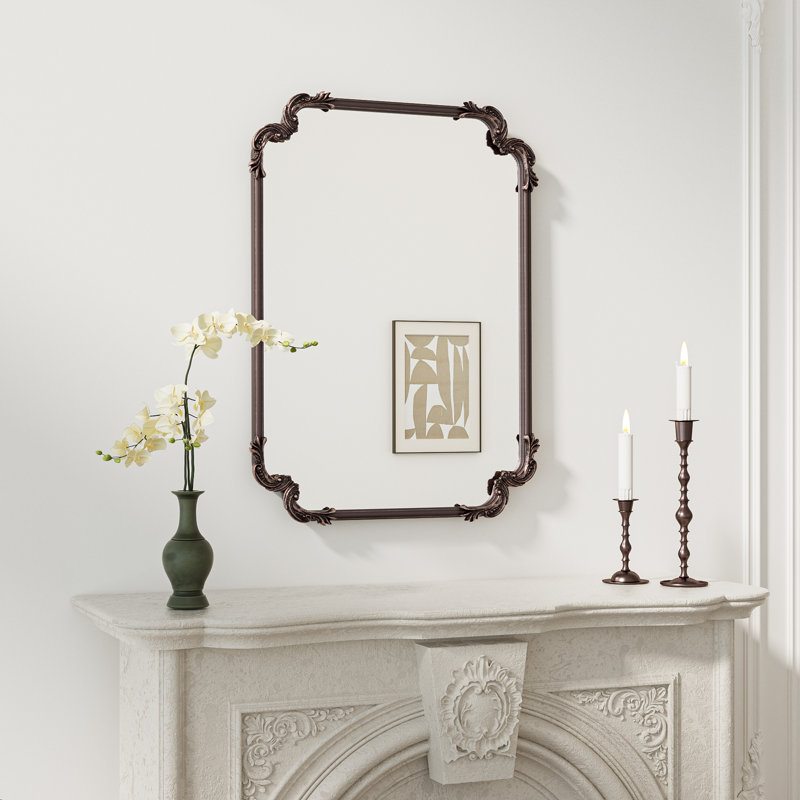 Miroir d'appoint Genan, Bronze Antique, 32 po x 24 po