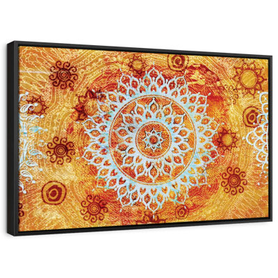 «Sun Like Mandala Symbols Wall Art»