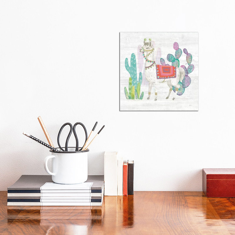 Lovely Llamas V by Mary Urban - Wrapped Canvas Gallery-Wrapped Canvas Giclée, 30.48cm H x 30.48cm W