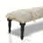 Ilminster Handmade Contemporary 100% Cotton Neutral Woven Upholstered Accent Bench