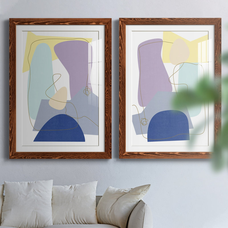 Impression encadrée «Luminous Bay» - prêt à accrocher, H 31,5 po x l 47 po x P 1,5 po, Papier avec cadre érable