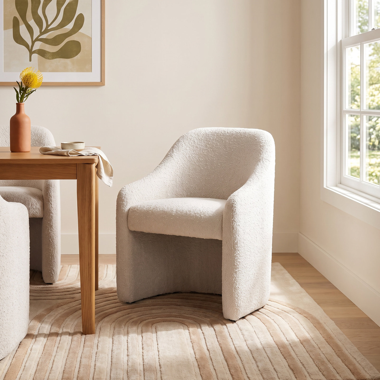 Lancaster Pine Armchair, Knoll Sand