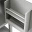 Meuble-lavabo de 20 pouces avec lavabo en céramique blanche et armoire peinte en gris, porte à fermeture douce, support de rangement pour serviettes, savon à tablette ouverte, cadre en bois massif, lavabo autoportant sous comptoir, unité de, deux-525349897