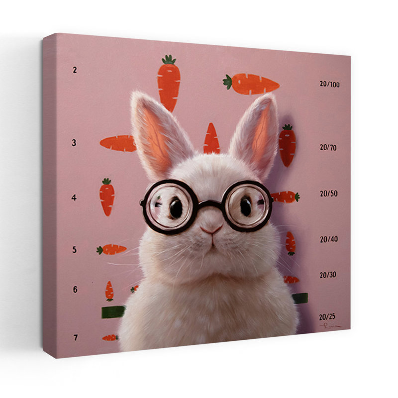 Art visuel de lapin Urban Forest, H 36 po x l 36 po