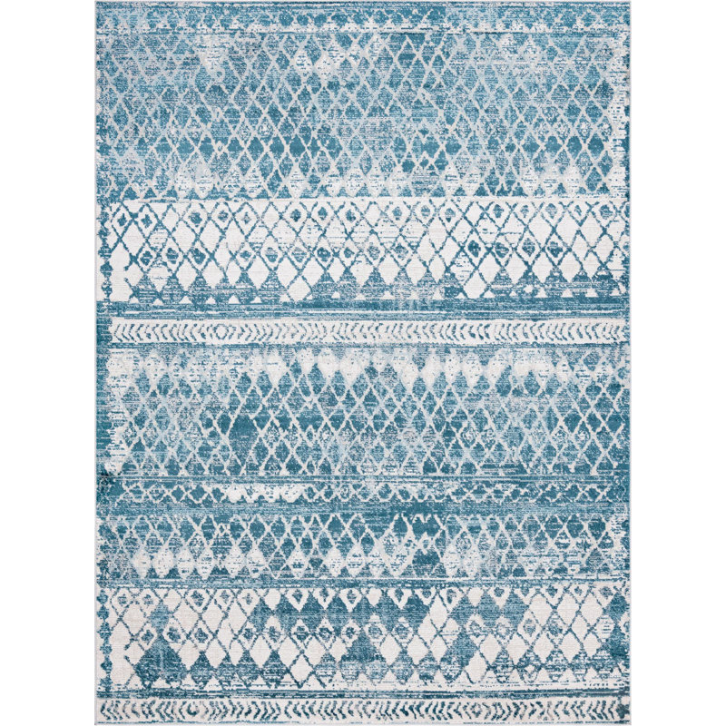 Geometric Indoor Rug, Rectangle 8' x 11'