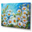 Fleurs de champ de camomille printanières - reproduction sur toile avec cadre flottant-1631065075-1631064840
