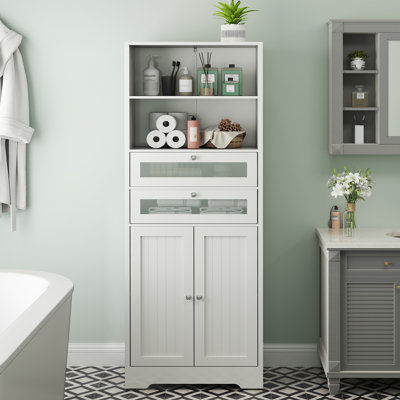 67" Tall Bathroom Storage Cabinets