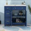 Meuble-lavabo 36 po avec lavabo en céramique, tiroirs standard et double couche, tablettes réglables-116119328