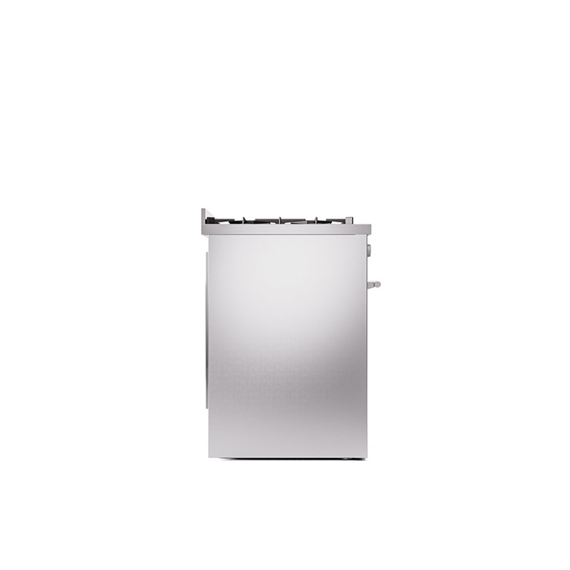  Ilve Professional Plus II 30 po à double combustible, 5 brûleurs scellés (porte pleine), Acier Inoxydable, Propane liquide