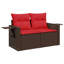 62cm Wide Patio Sofa with Cushions
