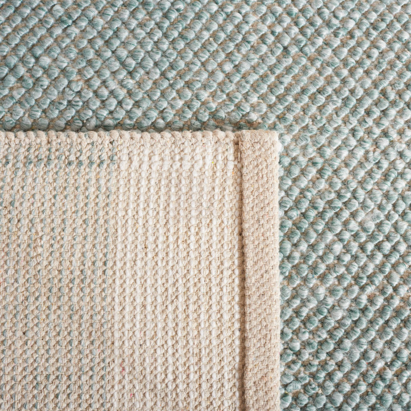 Denbhi Flat Weave Wool Rug, Rectangle 5' x 8'