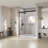 Eviva Luxor 60 In. W X 78 In. H Sliding Frameless Shower Door In Matte Black With Tempered Glass-116635660