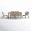 Ojai 66'' Rectangular 6 - Person Outdoor Dining Set with Armless Dining Chairs