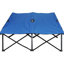 Lit de camping pour 2 personnes pour adultes - très large 50 po, couchage portatif avec seau, amusement extérieur surélevé, ensemble pour adulte bleu, tours,