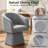 Upholstered Swivel Barrel Dining Chairs, Without Pillow-671519497