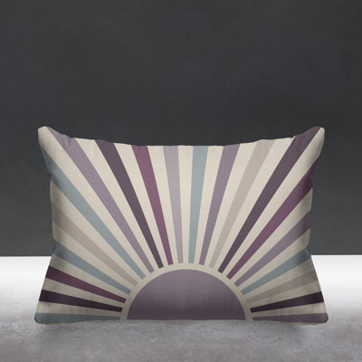 Abstract Outdoor Reversible Throw Pillow