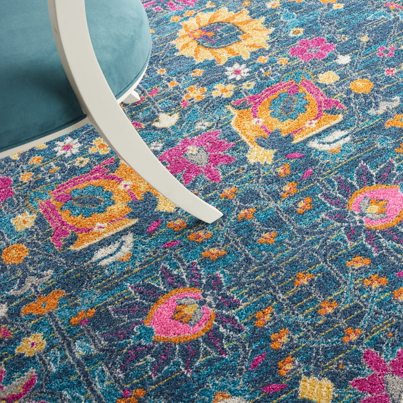 Floral Area Rug, Rectangle 201 x 290cm