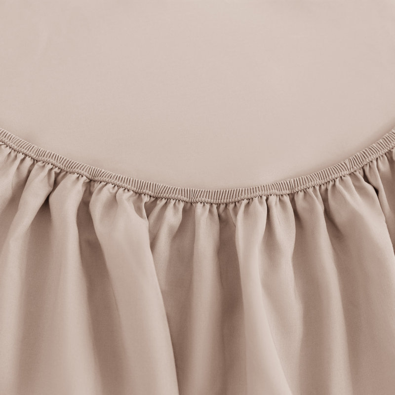 Ensemble de draps soyeux en rayonne de bambou rafraîchissant avec taie d'oreiller, Rose