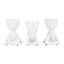 Ceramic Abstract Figurine Sculptures, Set of 3-600166459