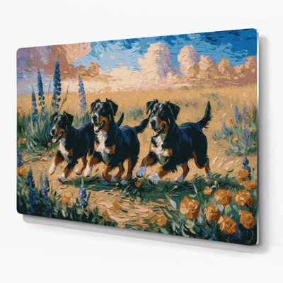 Dogs Lancashire Heeler Brown Metal Wall Art