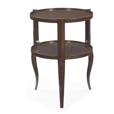 Solid Wood Tray Top End Table