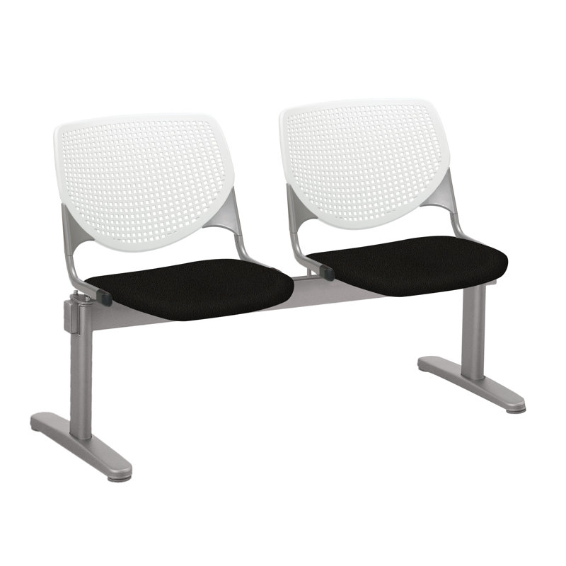 Kool 47" W Seat Tandem Seating with Metal Frame, Tuxedo