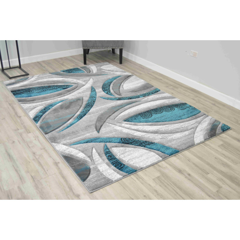 Mccampbell Performance Abstract Indoor Rug, Rectangle 5'3" x 7'6"