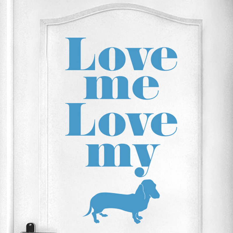 Animals Wall Decal, Blue