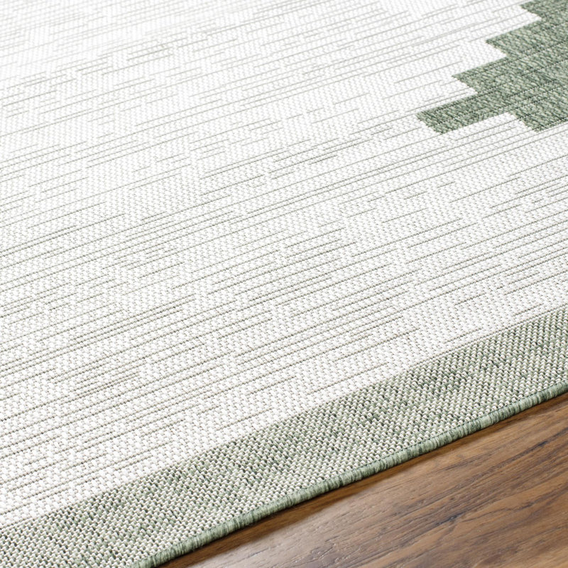 Tapis intérieur / extérieur tissé à la machine Isidro , Rond 8 pi