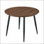 Table de salle à manger extensible 3-en-1 ovale avec plateau en noyer