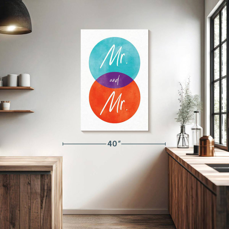 Mr and Mr Union, H 39 po x l 26 po