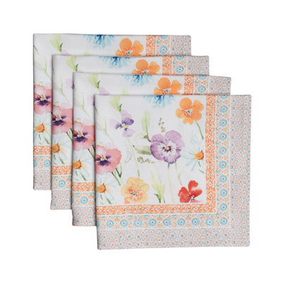 Serviettes de table Maison d'Hermine Summer Whisper 100 % coton - 51 x 51 cm