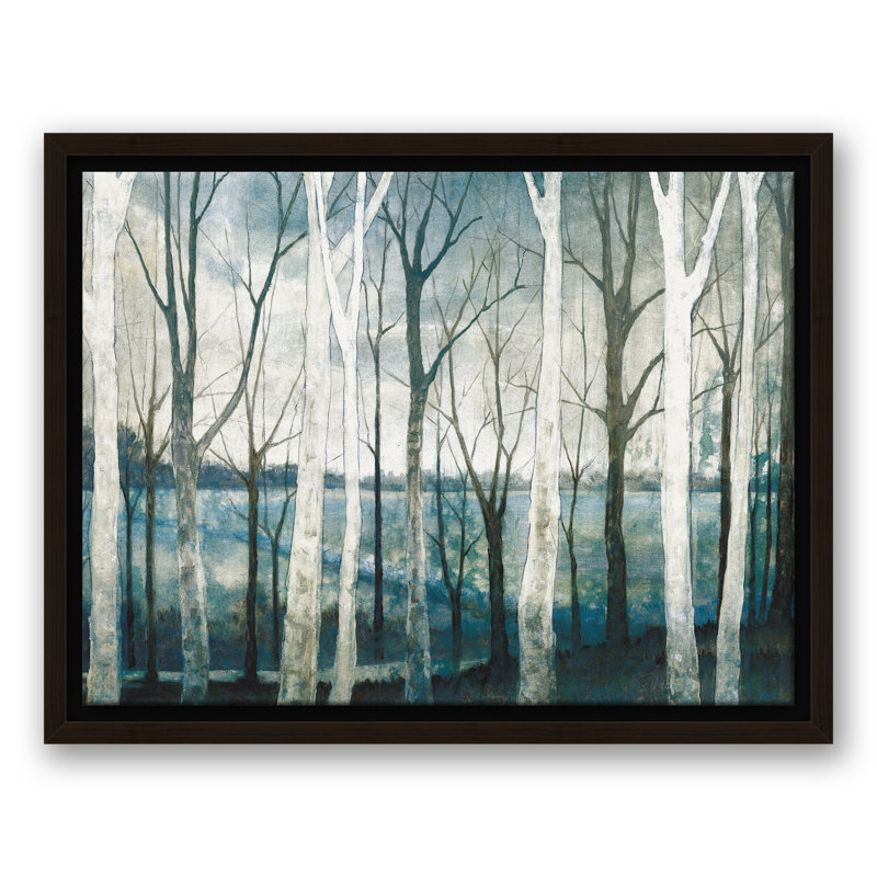 « Birch Tree Marsh », reproduction d'art sur toile, H 12 po x l 16 po x P 1,25 po, Encadré