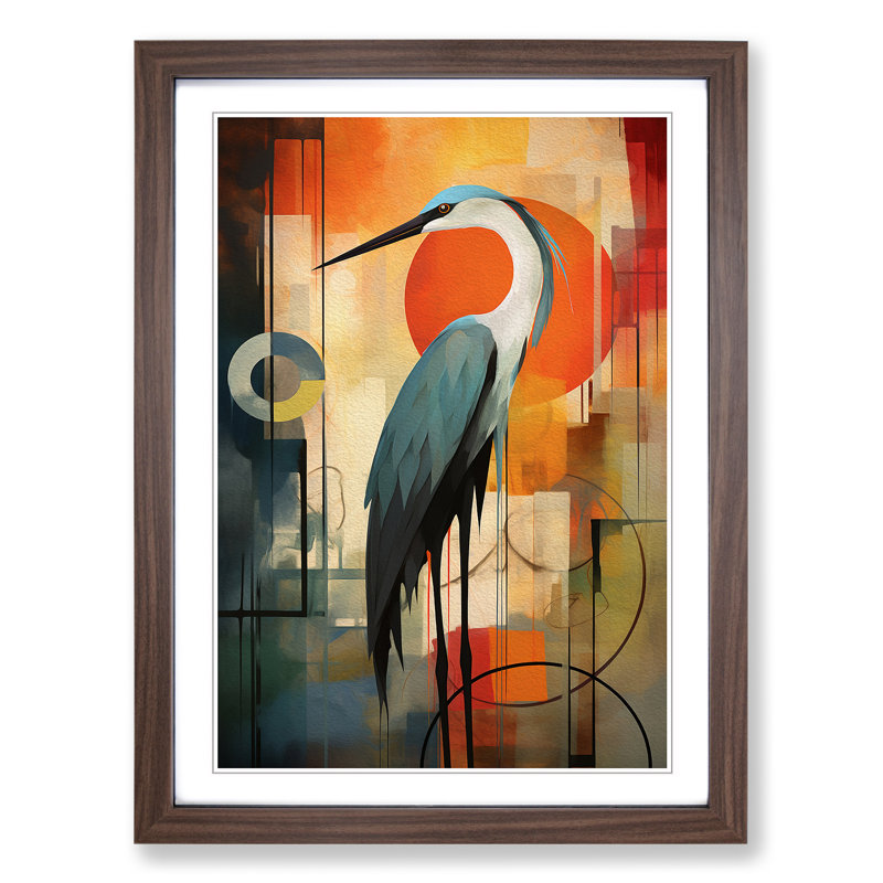 Heron Constructivism No.2 - Framed Print