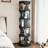 Black Modern Solid wood rotating bookshelf