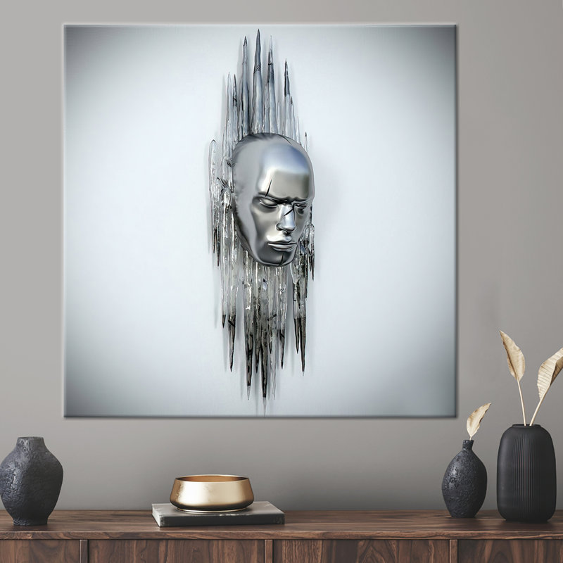 Affiche métallique moderne à effet 3D moderne: art sur toile tendance pour un décor contemporain, H 59 po x l 59 po