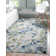 Tapis intérieur bleu clair Hashimoto