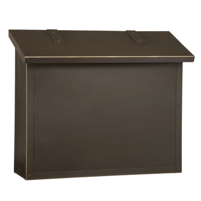 Classic Brass Wall Mounted Mailbox