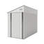 Pièce en tôle de fer blanc, charnière simple à porte latérale 4 * 8 pi, pour rangement dans la cour en banlieue, remise de 4 * 8 pi avec porte à charnière, bonne ventilation, projets de chemin de fer à grande vitesse pour chantiers de construction