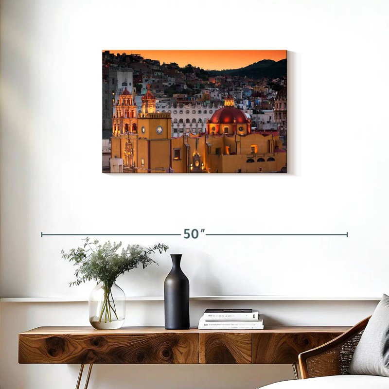 Ravi Guanajuato au coucher du soleil, H 20 po x l 30 po