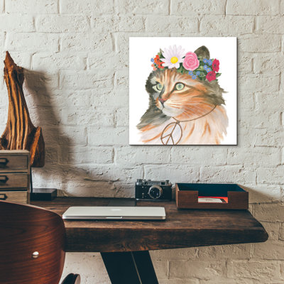 Art mural en verre Cattitude 1 'par Myles Sullivan