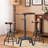 Javin 2 - Person Pine Solid Wood Top Four Leg Dining Set
