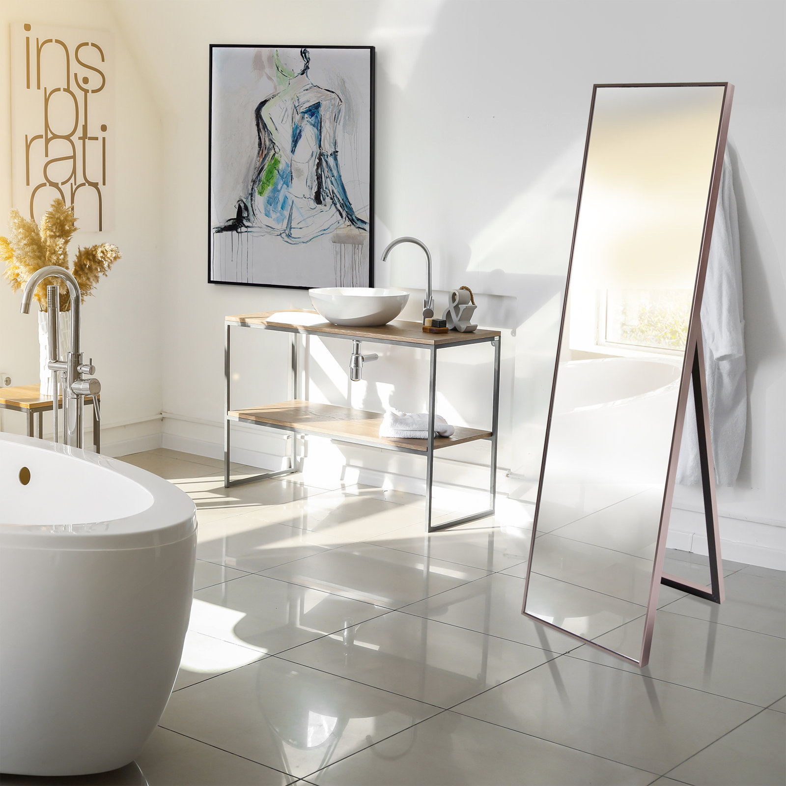 Eustacia Flat Floor Mirror