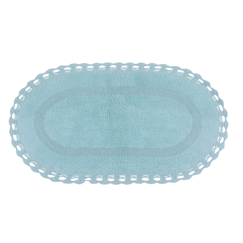 Tapis de bain doux, l 21 po x L 34 po, Aigue-marine