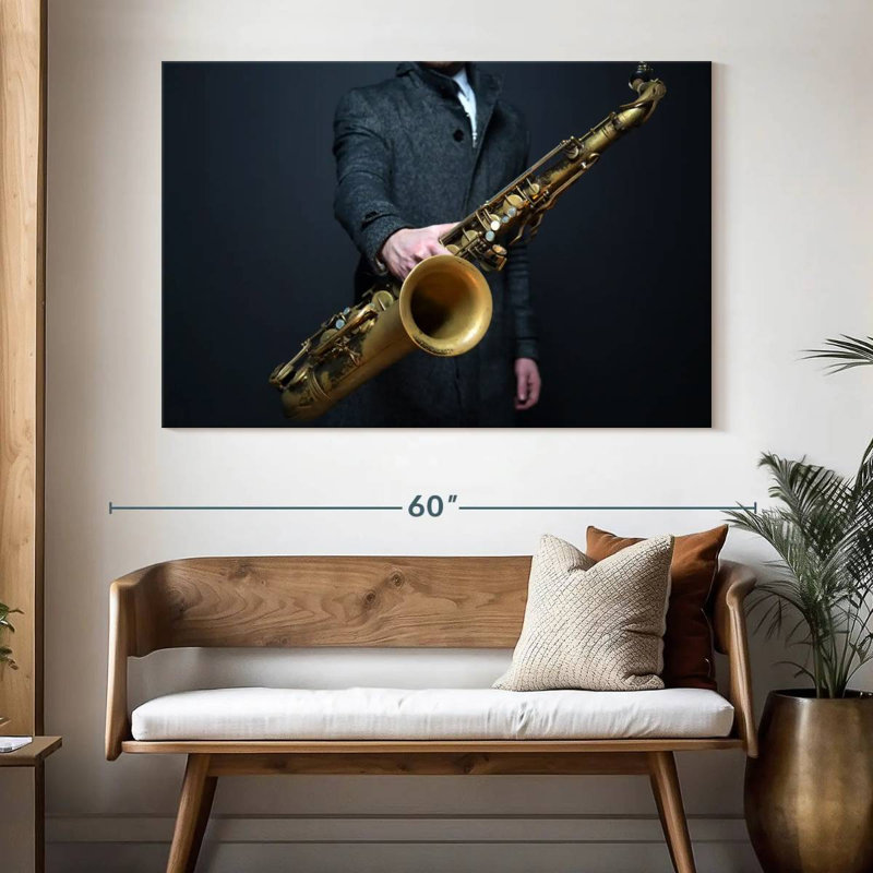 Abarca à votre tour saxophone, H 34 po x l 51 po