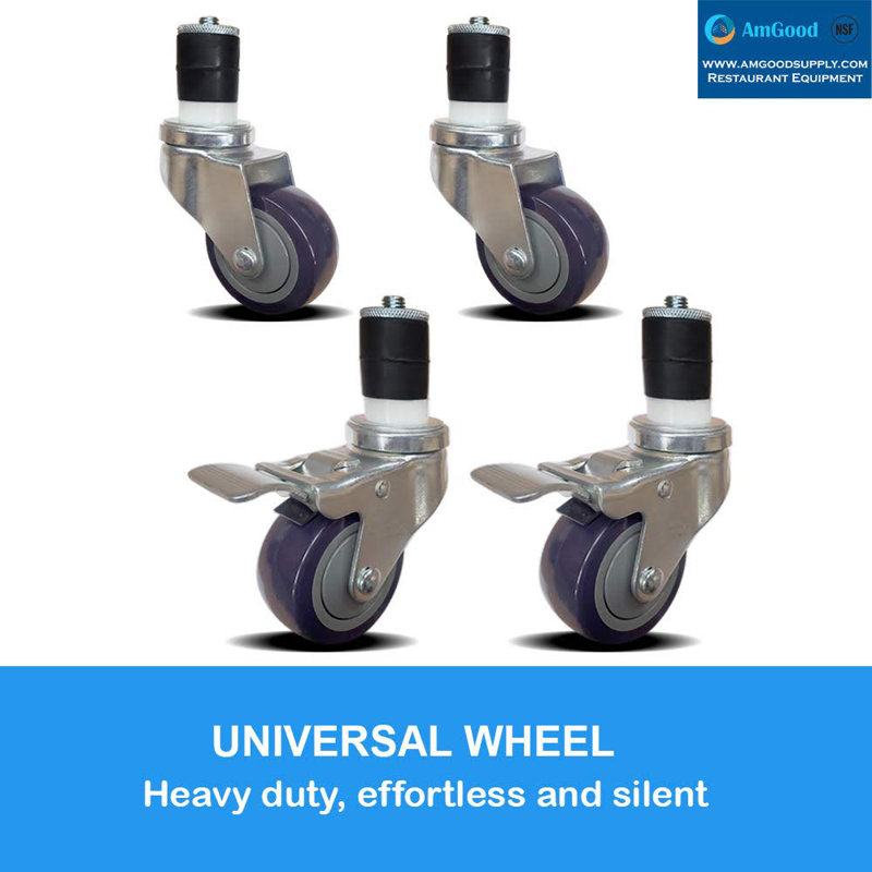3 in. Casters for Prep Table. Expandable Table Wheels
