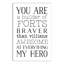 « you is my hero », art encadré Mahar-414487593-414487594